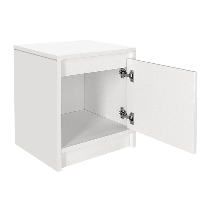 Κομοδίνο Conve χρώμα λευκό 40x35x45εκ.