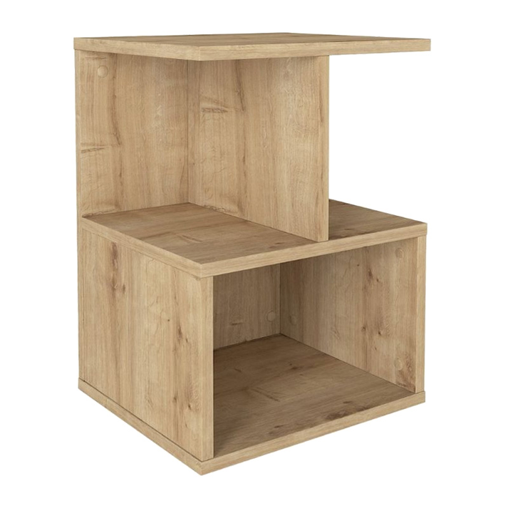 Κομοδίνο - Τραπεζάκι βοηθητικό Entiero χρώμα sapphire oak 39,8x35x54,6εκ.