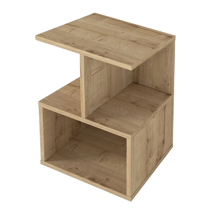 Κομοδίνο - Τραπεζάκι βοηθητικό Entiero χρώμα sapphire oak 39,8x35x54,6εκ.