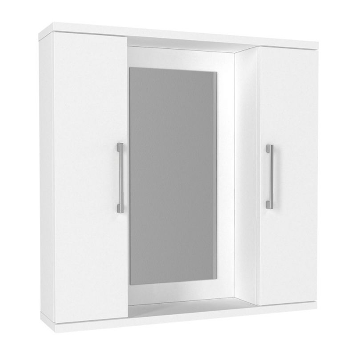 Καθρέπτης μπάνιου Surra χρώμα λευκό 65x15,3x65εκ.