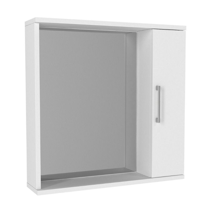 Καθρέπτης μπάνιου Deal χρώμα λευκό 65x15,3x65εκ.