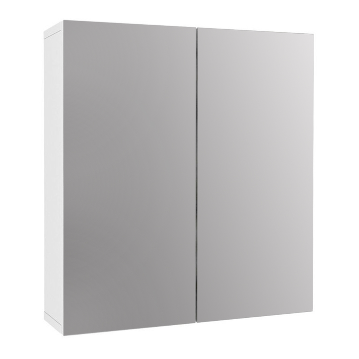 Καθρέπτης μπάνιου Binary χρώμα λευκό 60x17,2x65εκ.