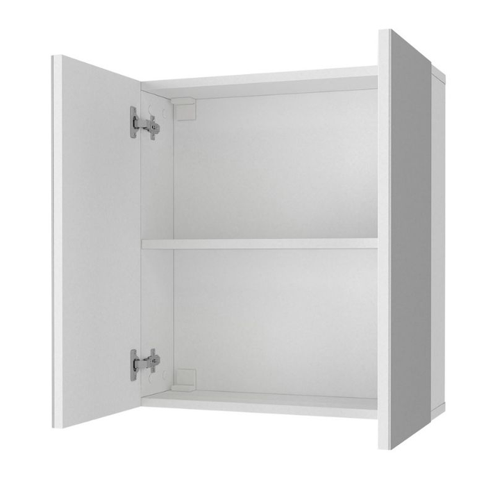 Καθρέπτης μπάνιου Binary χρώμα λευκό 60x17,2x65εκ.