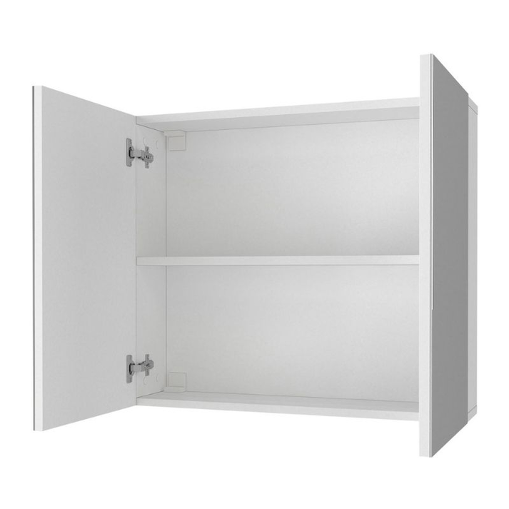 Καθρέπτης μπάνιου Binary χρώμα λευκό 75x17,2x65εκ.