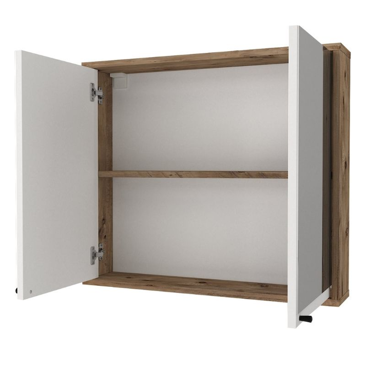 Καθρέπτης μπάνιου Lilian χρώμα atlantic pine 75x14,6x65εκ.