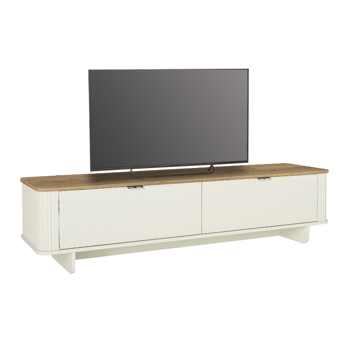 Έπιπλο τηλεόρασης Bohema χρώμα ivory - sepet oak 180x47x45,6εκ.