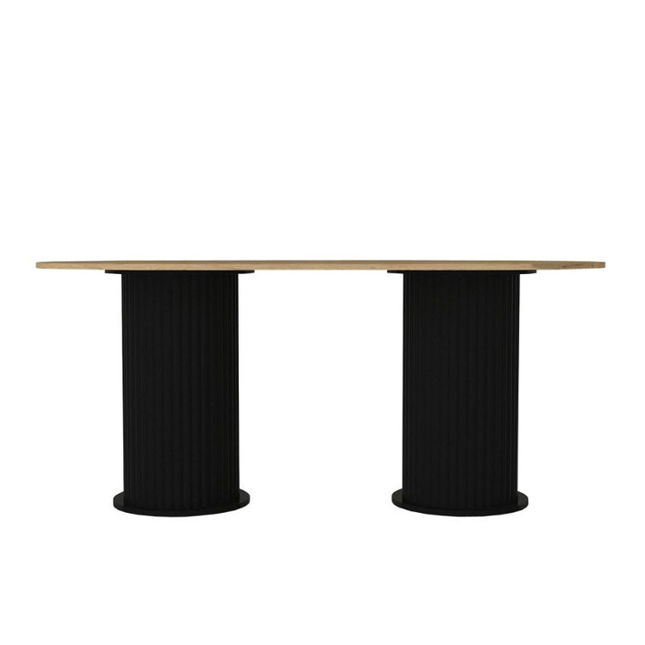 Τραπέζι Bohema χρώμα μαύρο - sepet oak 180x90x77,7εκ.