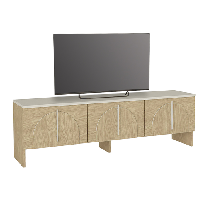 Έπιπλο τηλεόρασης Rebel χρώμα rota oak - sandstone 150x35x45εκ.