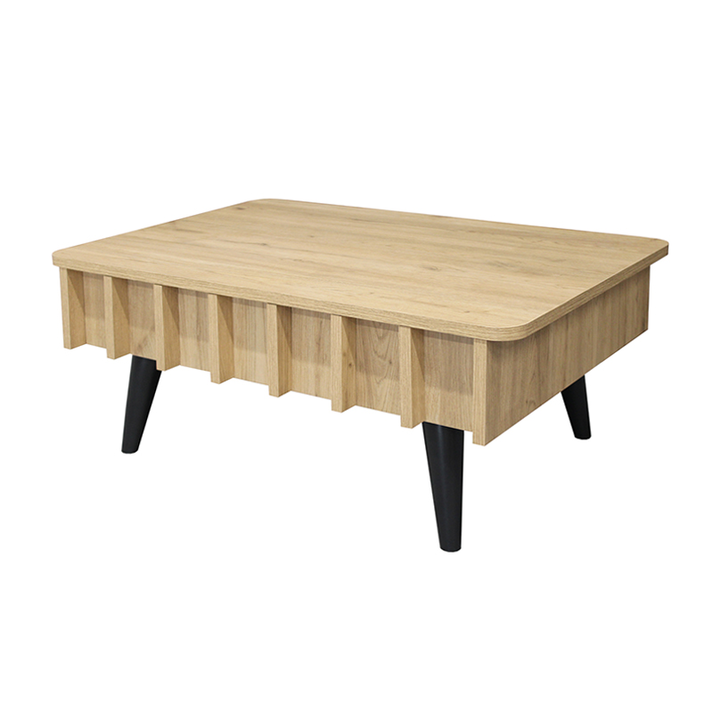 Τραπεζάκι σαλονιού Gemma χρώμα sepet oak 90x59,6x36,8εκ.