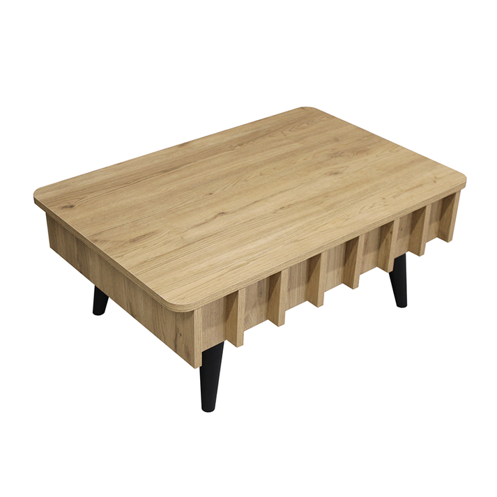 Τραπεζάκι σαλονιού Gemma χρώμα sepet oak 90x59,6x36,8εκ.
