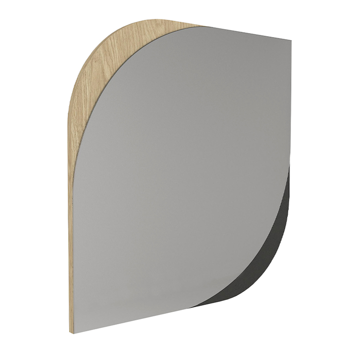 Καθρέπτης τοίχου Lava χρώμα rota oak - ανθρακί 70x2,2x70εκ.