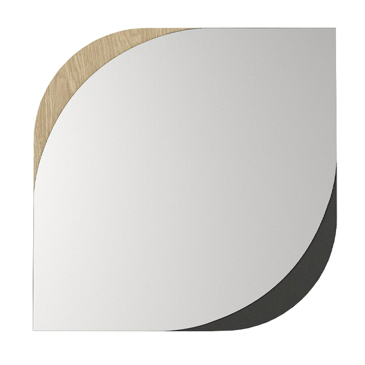 Καθρέπτης τοίχου Lava χρώμα rota oak - ανθρακί 70x2,2x70εκ.