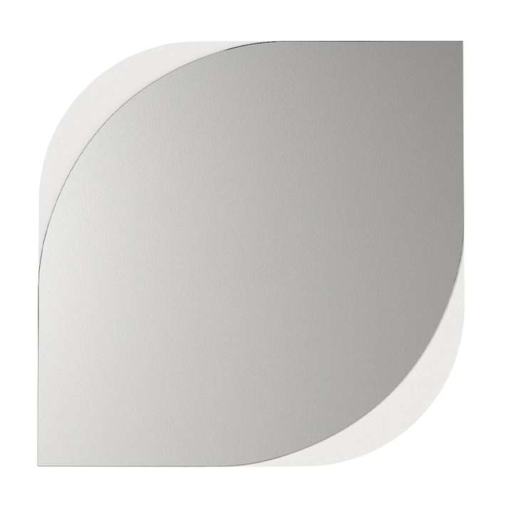 Καθρέπτης τοίχου Lava χρώμα λευκό 70x2,2x70εκ.