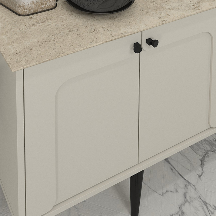 Μπουφές Sevilla χρώμα sandstone - travertine 150x44,6x72,2εκ.