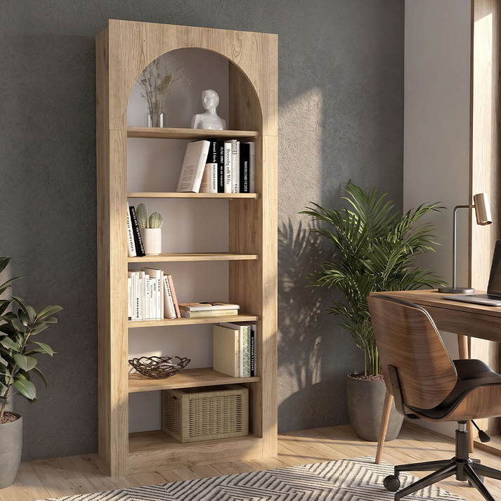 Βιβλιοθήκη Voila Sepet Oak 74x35x180 εκ.