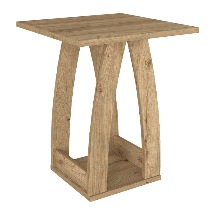 Τραπεζάκι βοηθητικό - Κομοδίνο Deros χρώμα sepet oak 45x45x56εκ.