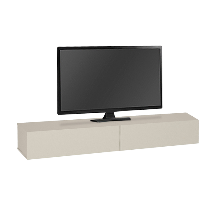 Wall-mounted TV unit Espanse sandstone 241.8x31.7x30 cm