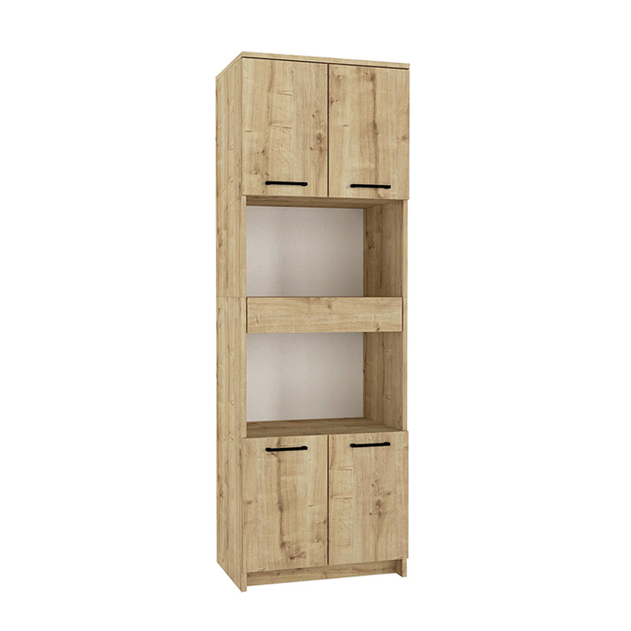 Ντουλάπι κουζίνας - μπάνιου Alvento χρώμα sapphire oak 60x42x180εκ.