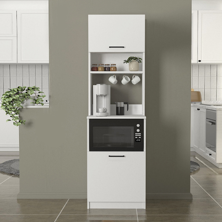 Έπιπλο κουζίνας Tuco 1 χρώμα λευκό 53,8x40x180εκ.