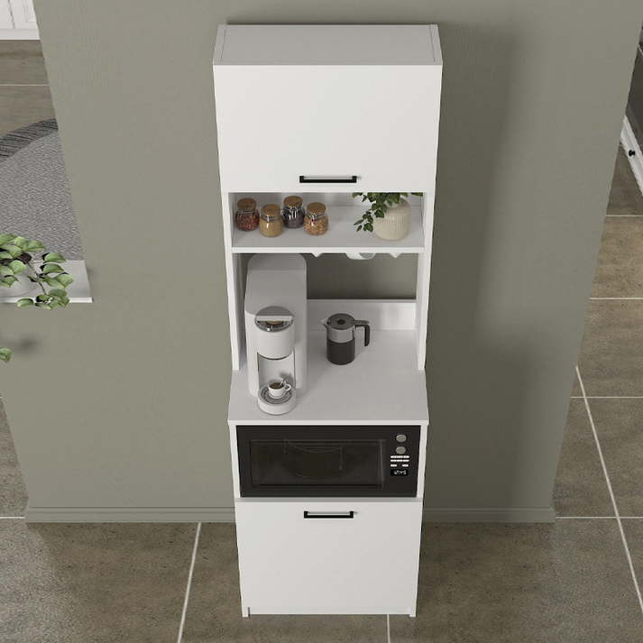 Έπιπλο κουζίνας Tuco 1 χρώμα λευκό 53,8x40x180εκ.