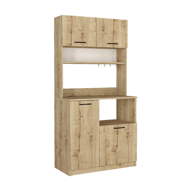 Έπιπλο κουζίνας Tuco 2 χρώμα sapphire oak 90x40x180εκ.