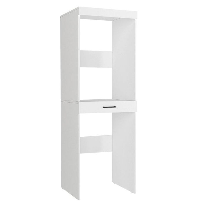 Έπιπλο πλυντηρίου - στεγνωτηρίου Fika χρώμα λευκό 67x61,8x198,5εκ.