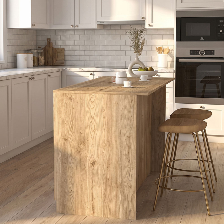 Τραπέζι Πάγκος Κουζίνας Peres Sepet Oak 150x70x91,8 εκ.