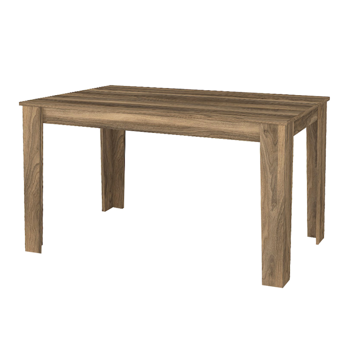Τραπέζι Darlen χρώμα καρυδί 125x72x74εκ.