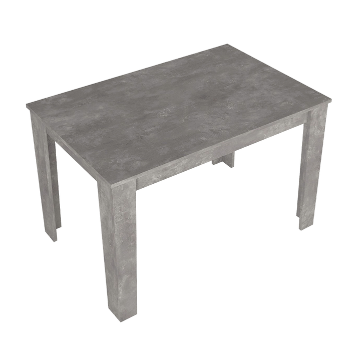 Τραπέζι Darlen γκρι σκυροδέματος 125x72x74 εκ.