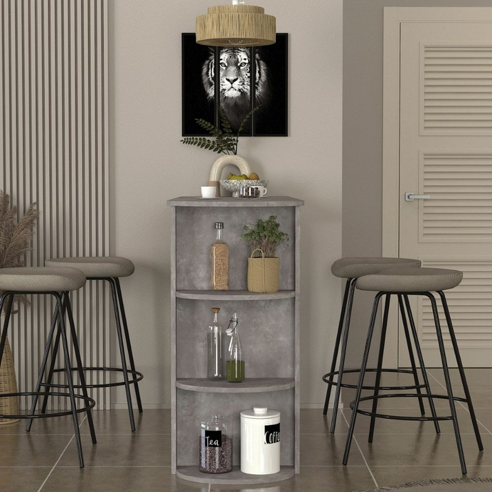 Bar Table Vigne Concrete Gray 150x51.6x101.8 cm