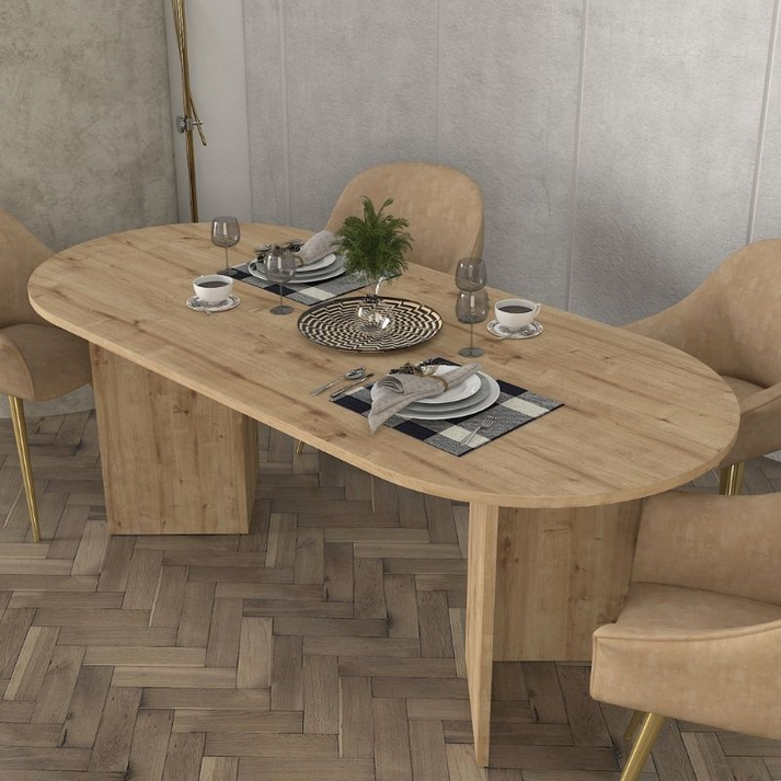 Τραπέζι Cortado χρώμα sapphire oak 200x90x74εκ.