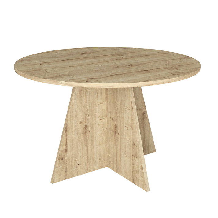 Τραπέζι Tailor χρώμα sapphire oak Ø120x75,7εκ.