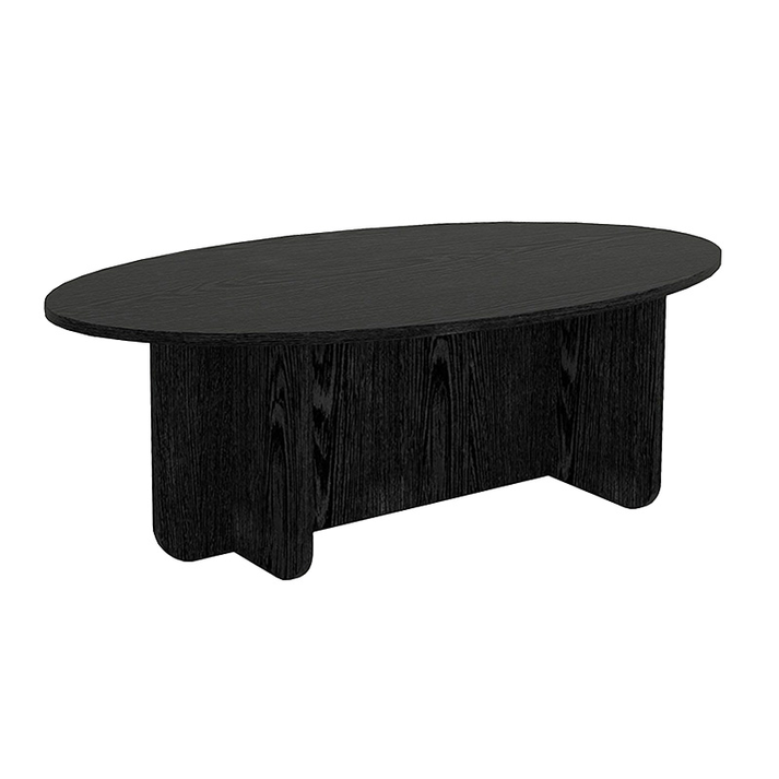 Τραπεζάκι σαλονιού Ravey χρώμα sencron black 120x60x39,6εκ.