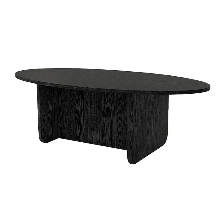 Τραπεζάκι σαλονιού Ravey χρώμα sencron black 120x60x39,6εκ.