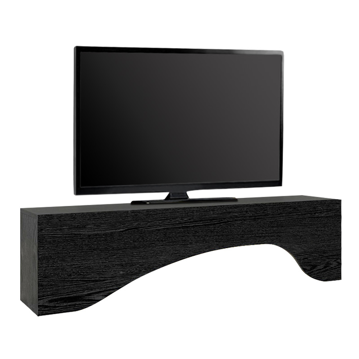Έπιπλο τηλεόρασης Mara με LED χρώμα sencron black 150x31,4x40εκ.