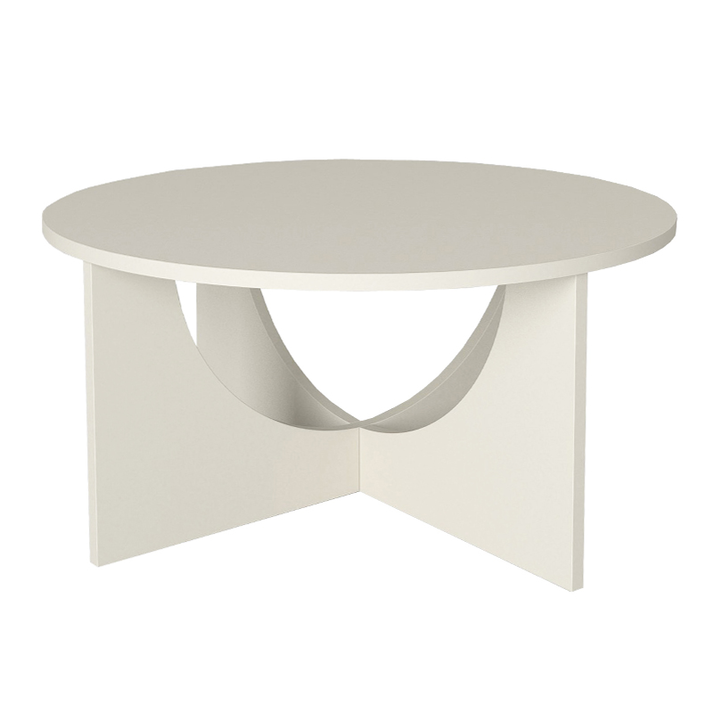 Τραπεζάκι σαλονιού Lemmar χρώμα sandstone Ø75x36,8εκ.