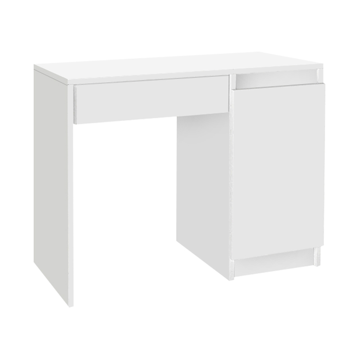 Τουαλέτα με καθρέπτη Huma χρώμα λευκό 90x45x118,2εκ.