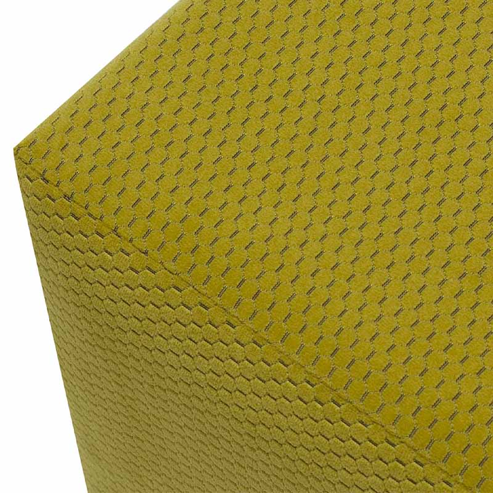 Σκαμπώ Ranma υφασμάτινο χρώμα λαδί 40x40x40εκ.