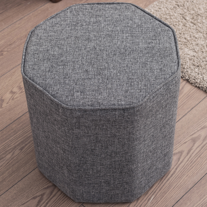 Σκαμπώ Hexa υφασμάτινο χρώμα γκρι 40x40x42εκ.