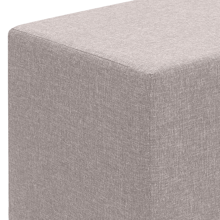 Σκαμπώ Linda υφασμάτινο χρώμα μπεζ 40x40x40εκ.