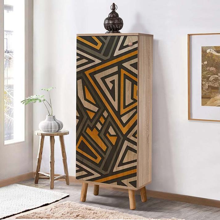 Παπουτσοθήκη - ντουλάπι Soho χρώμα sonoma 50x38x135εκ.