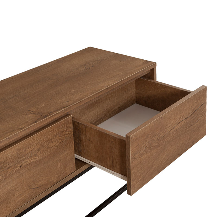 Έπιπλο τηλεόρασης Amedeo χρώμα καρυδί 180x40x50εκ.