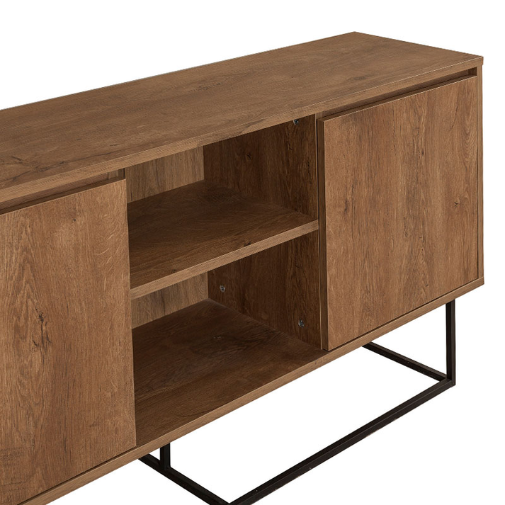 Μπουφές Amedeo χρώμα καρυδί 140x36x72εκ.