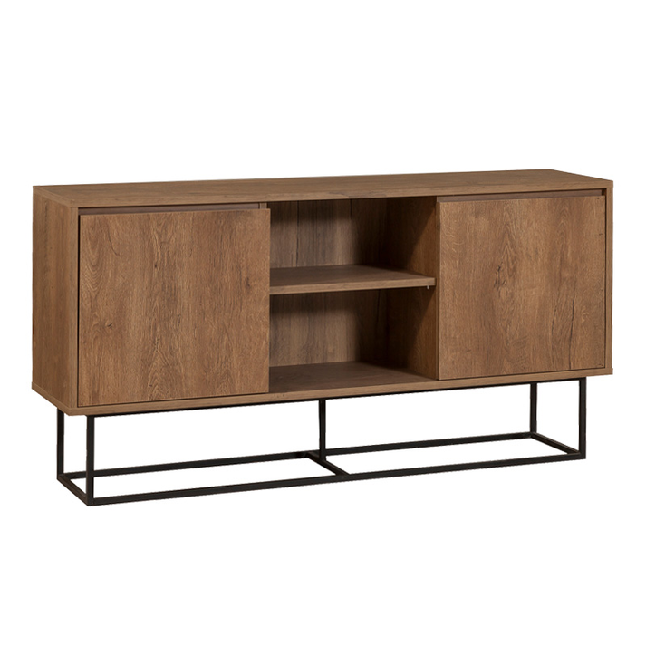 Μπουφές Amedeo χρώμα καρυδί 140x36x72εκ.