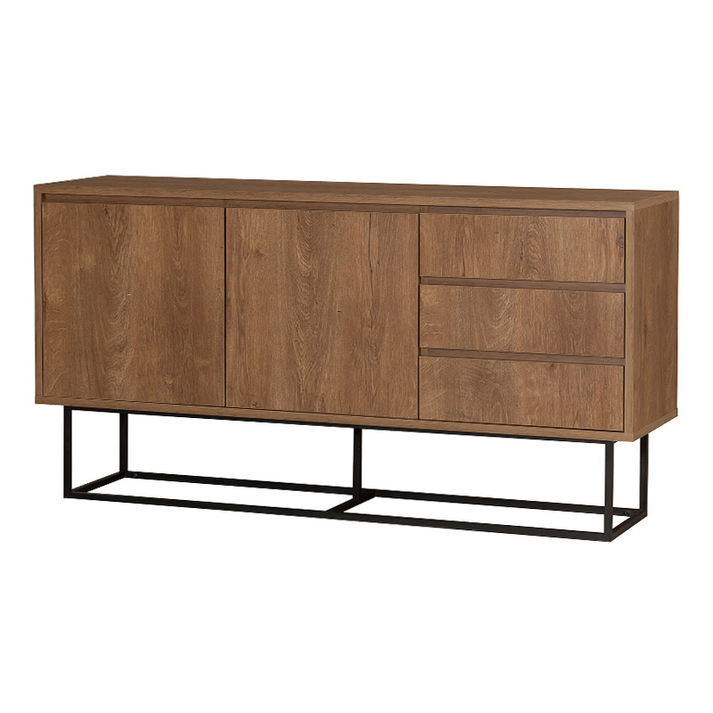 Μπουφές Amedeo χρώμα καρυδί 140x36x72εκ.