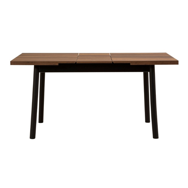 Τραπέζι Jemmy επεκτεινόμενο χρώμα καρυδί - μαύρο 120/153x75x77εκ.