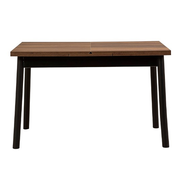 Τραπέζι Jemmy επεκτεινόμενο χρώμα καρυδί - μαύρο 120/153x75x77εκ.