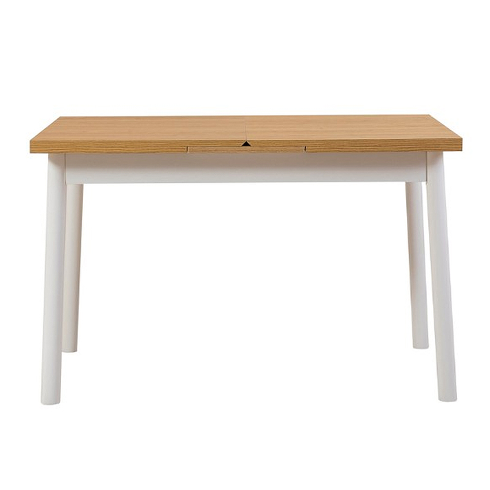Τραπέζι Jemmy επεκτεινόμενο χρώμα φυσικό - λευκό 120/153x75x77εκ.
