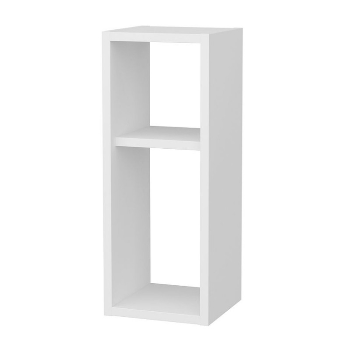 Κομοδίνο επιτοίχιο Sault χρώμα λευκό 23,2x22x59,6εκ.