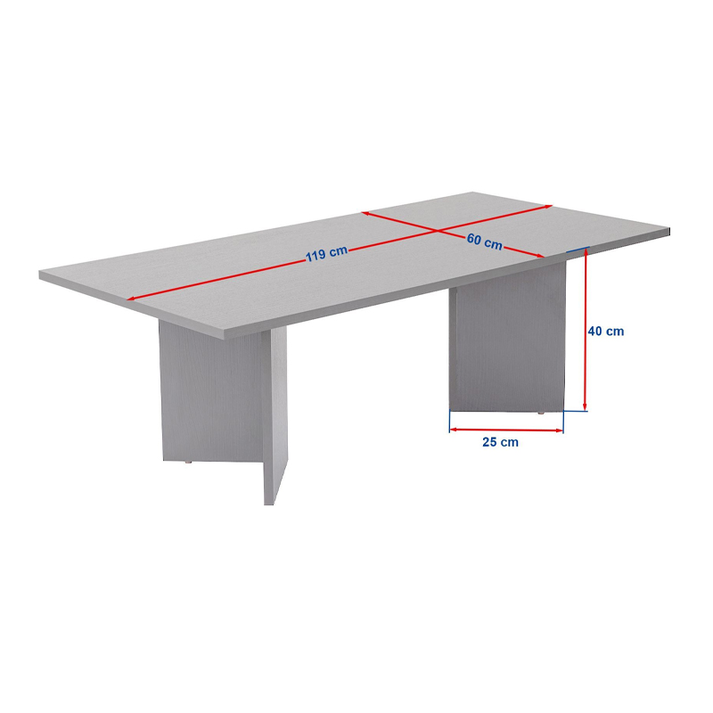 Τραπεζάκι σαλονιού Sabin χρώμα sapphire oak 119x60x40εκ.